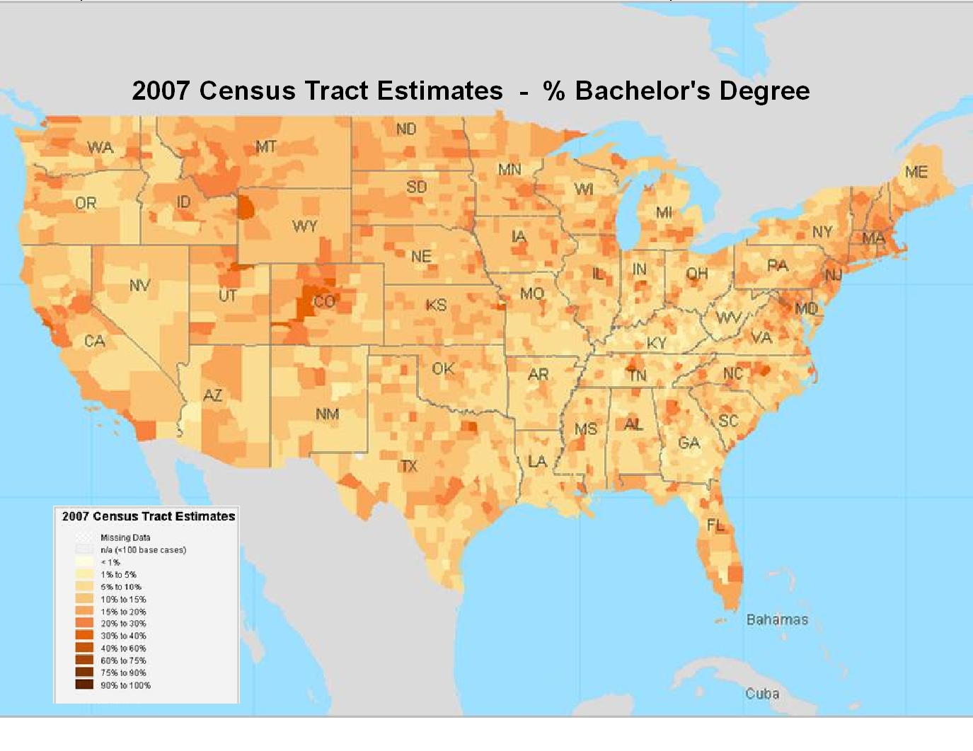 2007 US Bachelors Degree