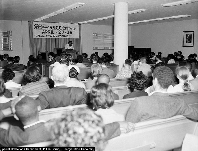 Student Nonviolent Coordinating Committee Conference, Atlanta, N21-37_a, Tracy O'Neal Photographic Collection, 1923-1975, Special Collections and Archives, Georgia State University Library 