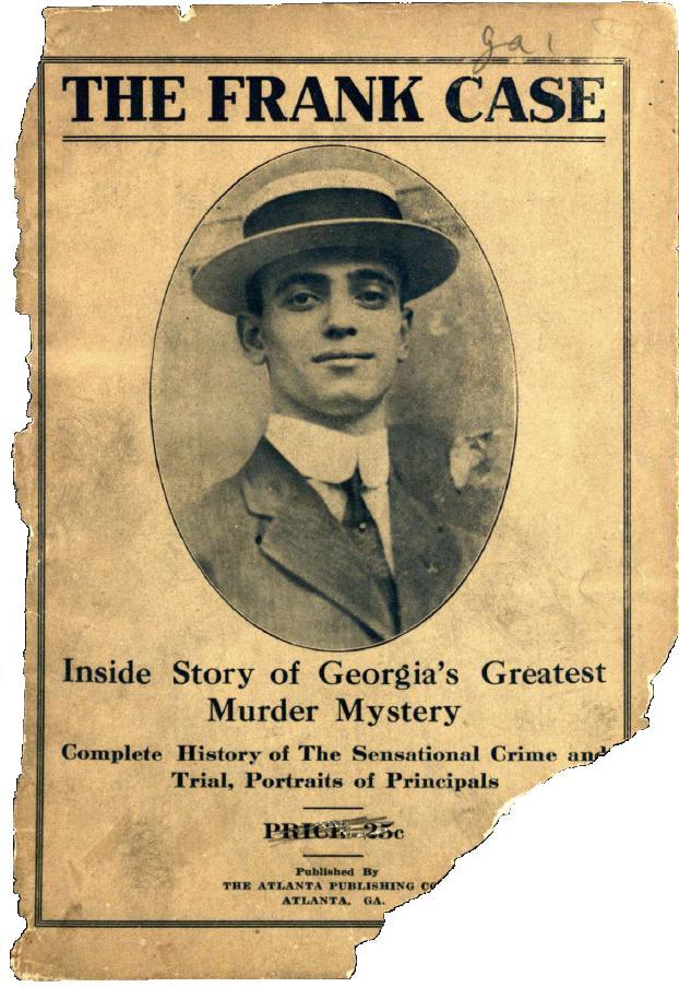 Cover of the 1913 narrative of the Leo Frank trial
