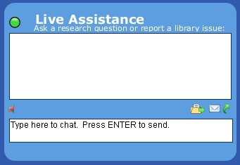 Get help when you need it using the Live Assistance chat service!