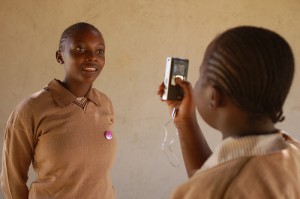 Kids doing interviews on the Flip camera in Kenya