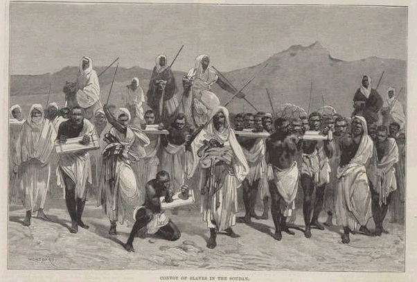 Convoy of slaves in the Soudan