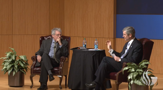 GSU President Mark Becker and University of Michigan Dean of Libraries Paul Courant