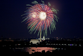 Fireworks over the U.S. Capitol, 2007
