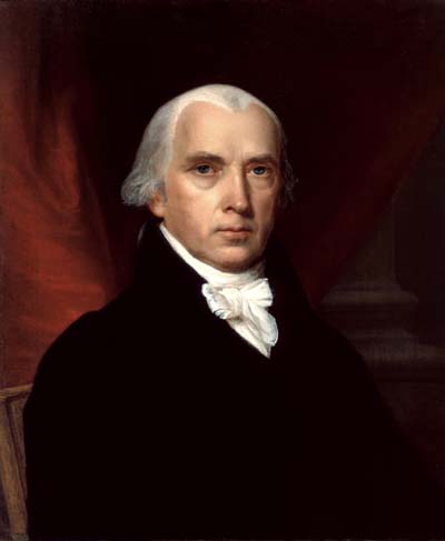 James Madison, Author of the Bill of Rights (public domain image)
