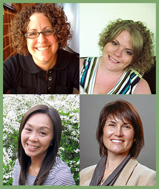 Clockwise from top left: Mindy Stombler, Senior Lecturer & Director of Instruction, GSU Sociology Department; Amanda Jungels, Marni Brown, and Saori Yasumoto, all graduated doctoral students from the GSU Sociology Department