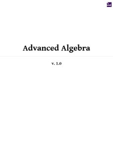 AdvancedAlgebra