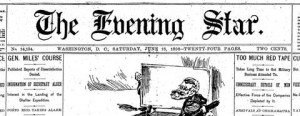 image, Evening Star masthead