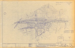 Preliminary plan for Airport transit station, 1971