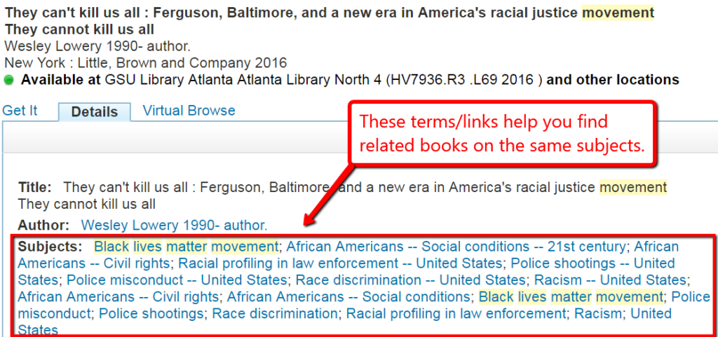 search result detail, Wesley Lowery, They Can't Kill Us All: Ferguson, Baltimore, and a New Era in America's Racial Justice Movement