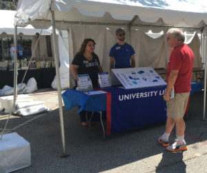 Library booth at Decatur Book Festival 2017