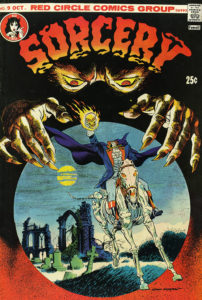 cover, Sorcery comic book, 1974