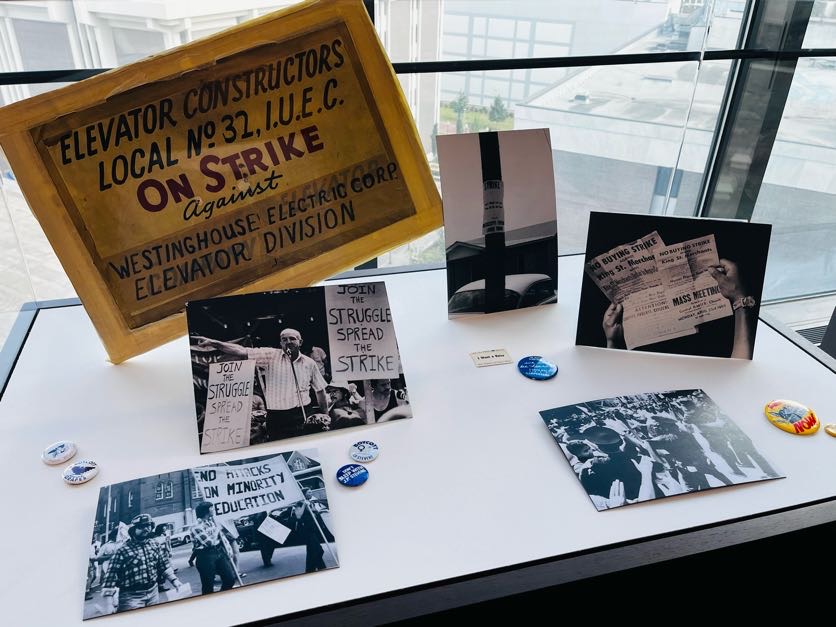items from the fighting for freedom archives exhibit