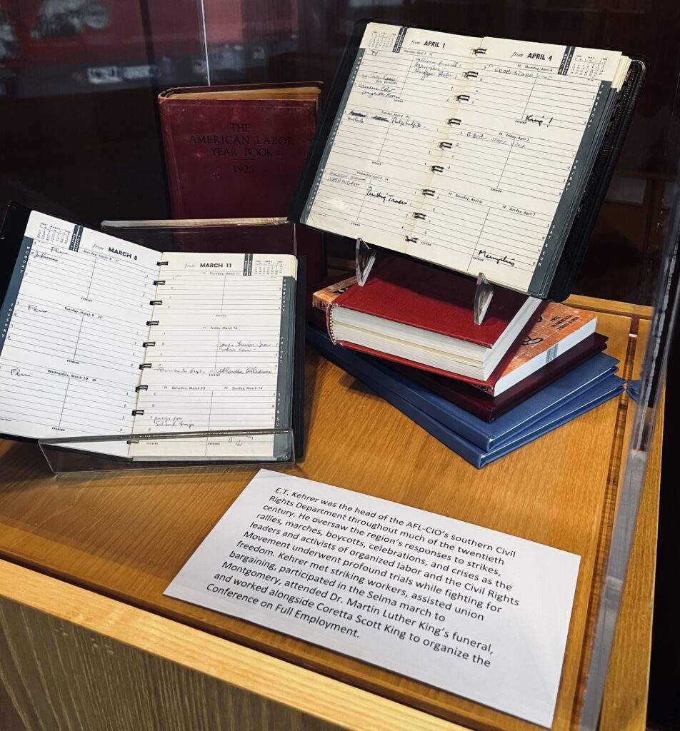 notebooks from an exhibit